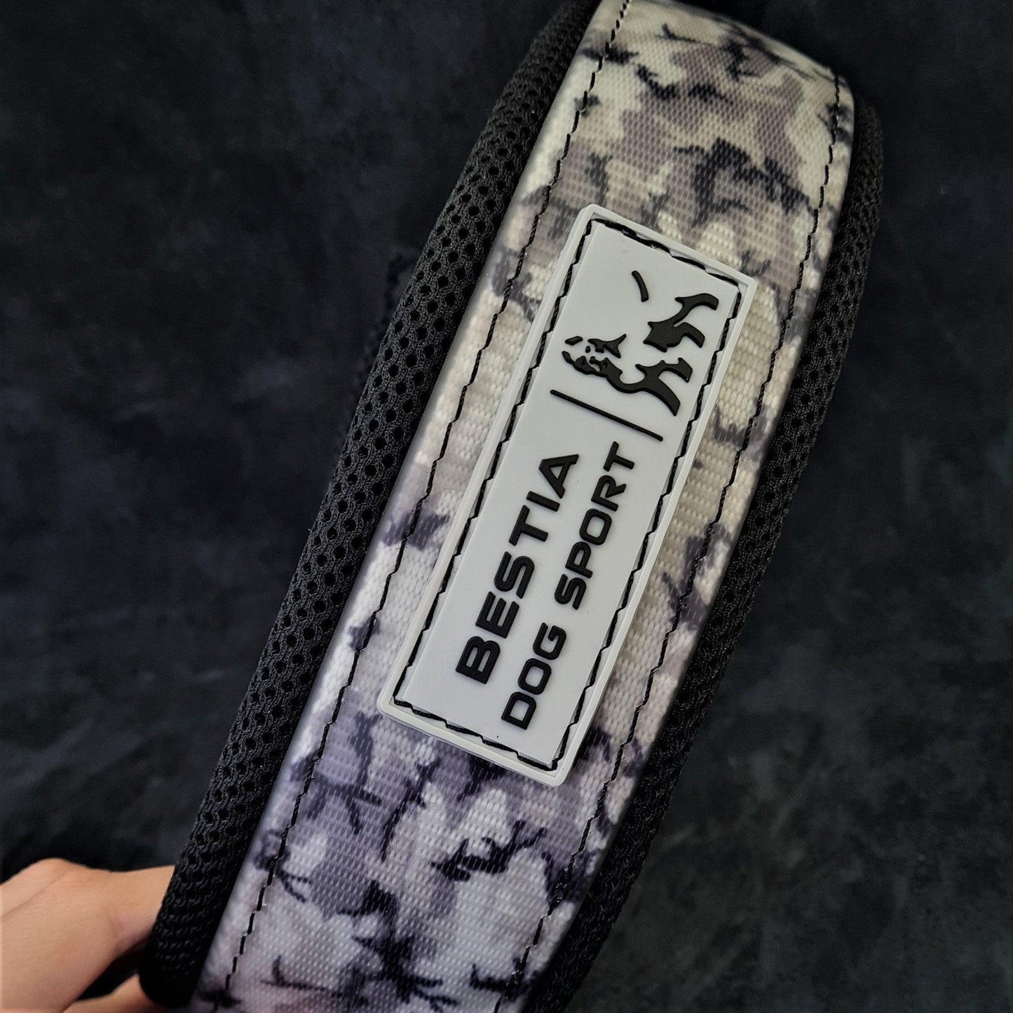 BESTIA DOG SPORT COLLAR GREY CAMO for sale - High quality Training gear | Mufaal.com