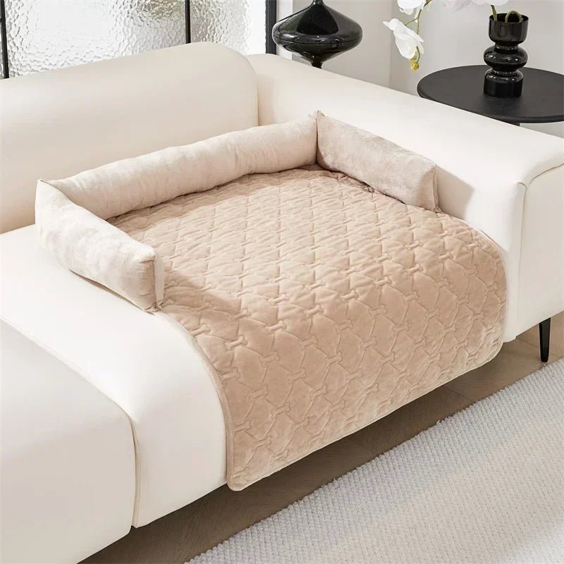 Soft 2-in-1 dog sofa bed and blanket by Mufaal.com, designed as an anti-anxiety pet mat for couch or floor use.