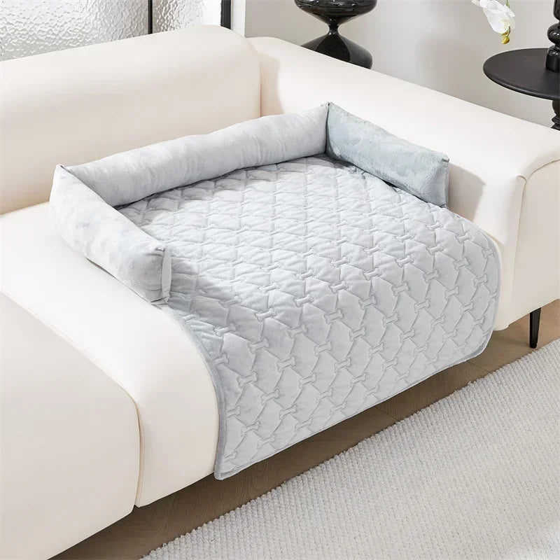 Soft 2-in-1 dog sofa bed and blanket from Mufaal.com, designed as an anti-anxiety pet mat for couch and floor use.