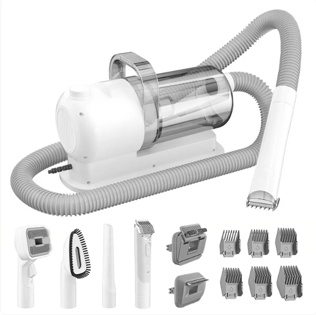 All - in - One Pet Grooming Vacuum Kit – Dog & Cat Hair Clipper with Suction, Professional Grooming System with Combs & Accessories, Low Mess Pet Grooming Tool for sale - High quality | Mufaal.com