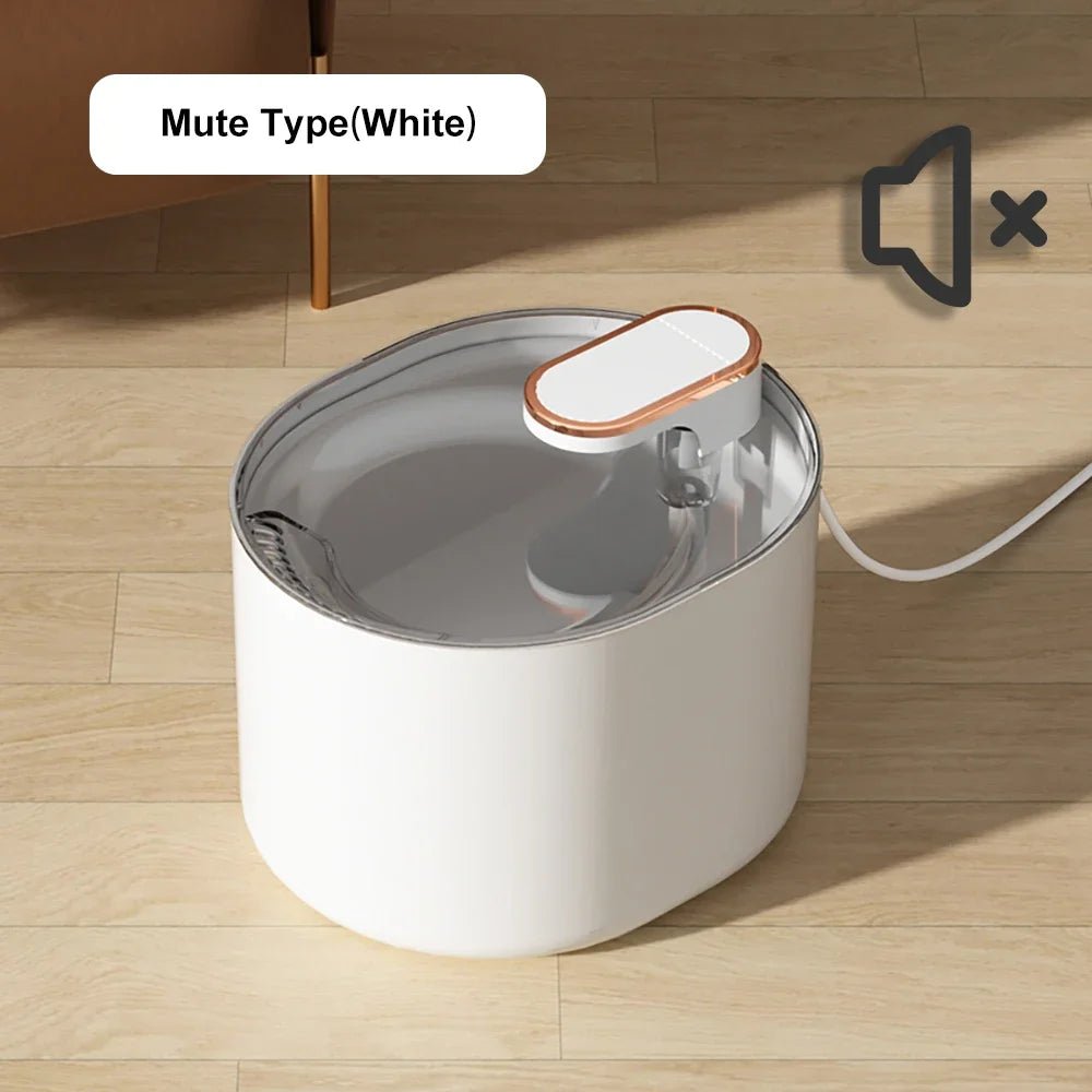 Automatic Cat Water Fountain 3L – Ultra Quiet Pet Fountain with Triple Filtration & LED Light for sale - High quality | Mufaal.com