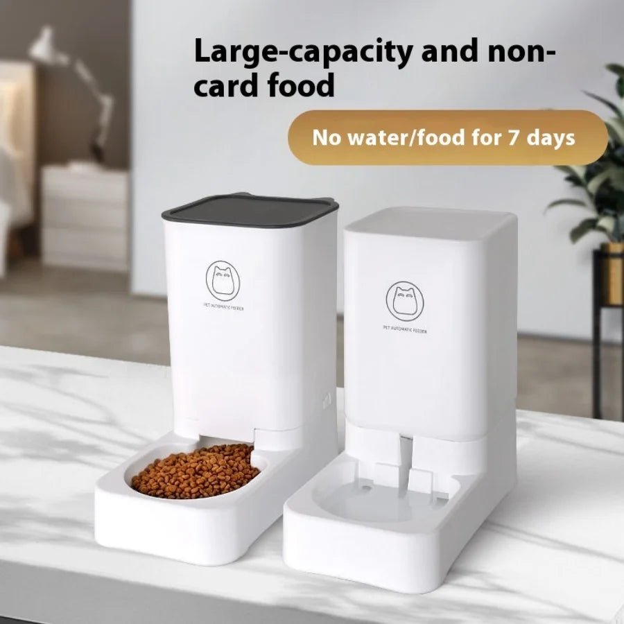 Automatic Pet Feeder &amp; Water Dispenser – Large Capacity (7 Days Supply) for sale - High quality | Mufaal.com