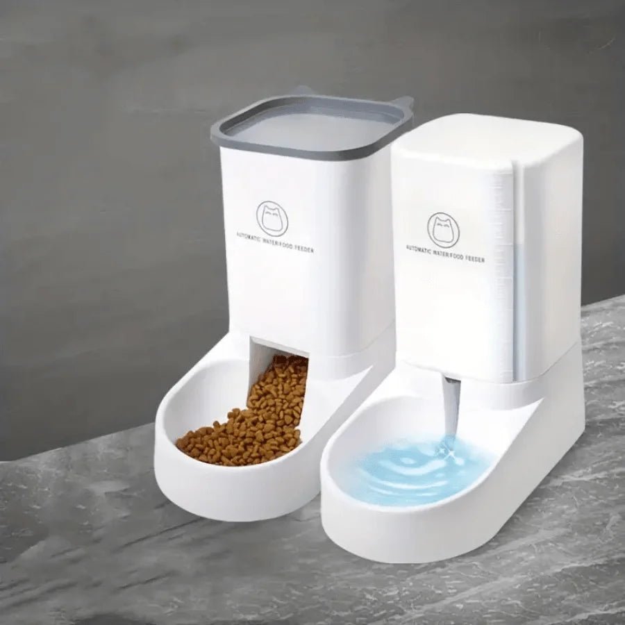 Automatic Pet Feeder &amp; Water Dispenser – Large Capacity (7 Days Supply) for sale - High quality | Mufaal.com