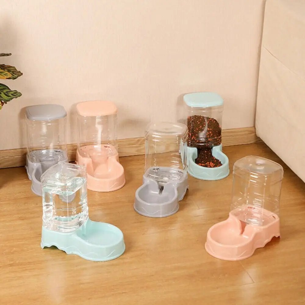 Automatic Pet Feeder & Water Dispenser 3.8L – Gravity Food & Water Bowl for Cats & Dogs for sale - High quality | Mufaal.com