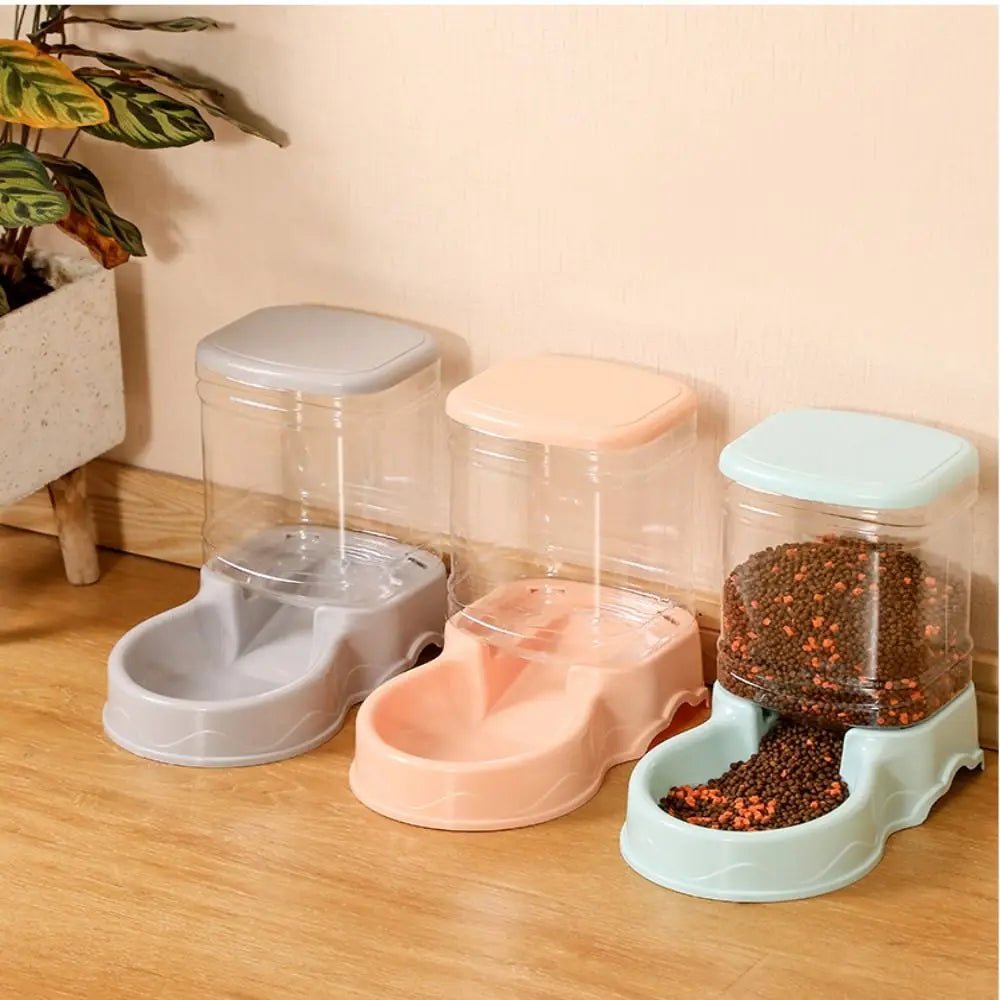 Automatic Pet Feeder & Water Dispenser 3.8L – Gravity Food & Water Bowl for Cats & Dogs for sale - High quality | Mufaal.com