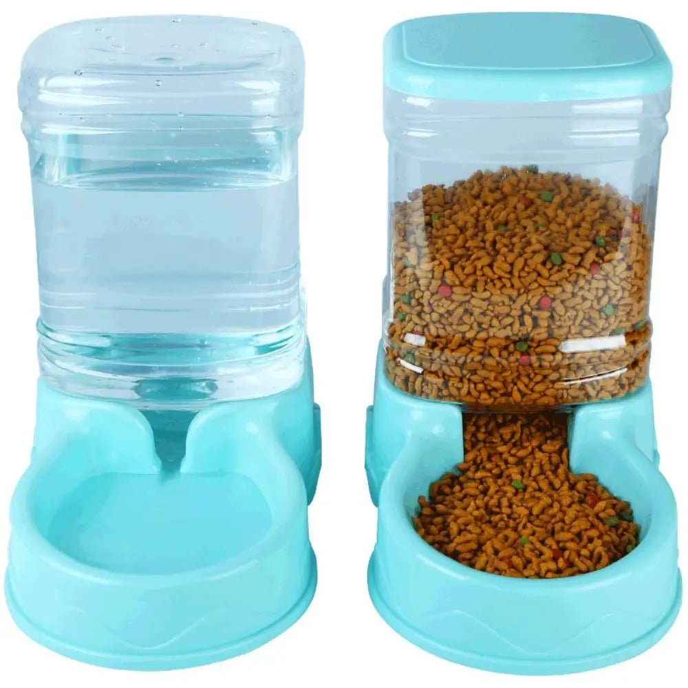 Automatic Pet Feeder & Water Dispenser 3.8L – Gravity Food & Water Bowl for Cats & Dogs for sale - High quality | Mufaal.com