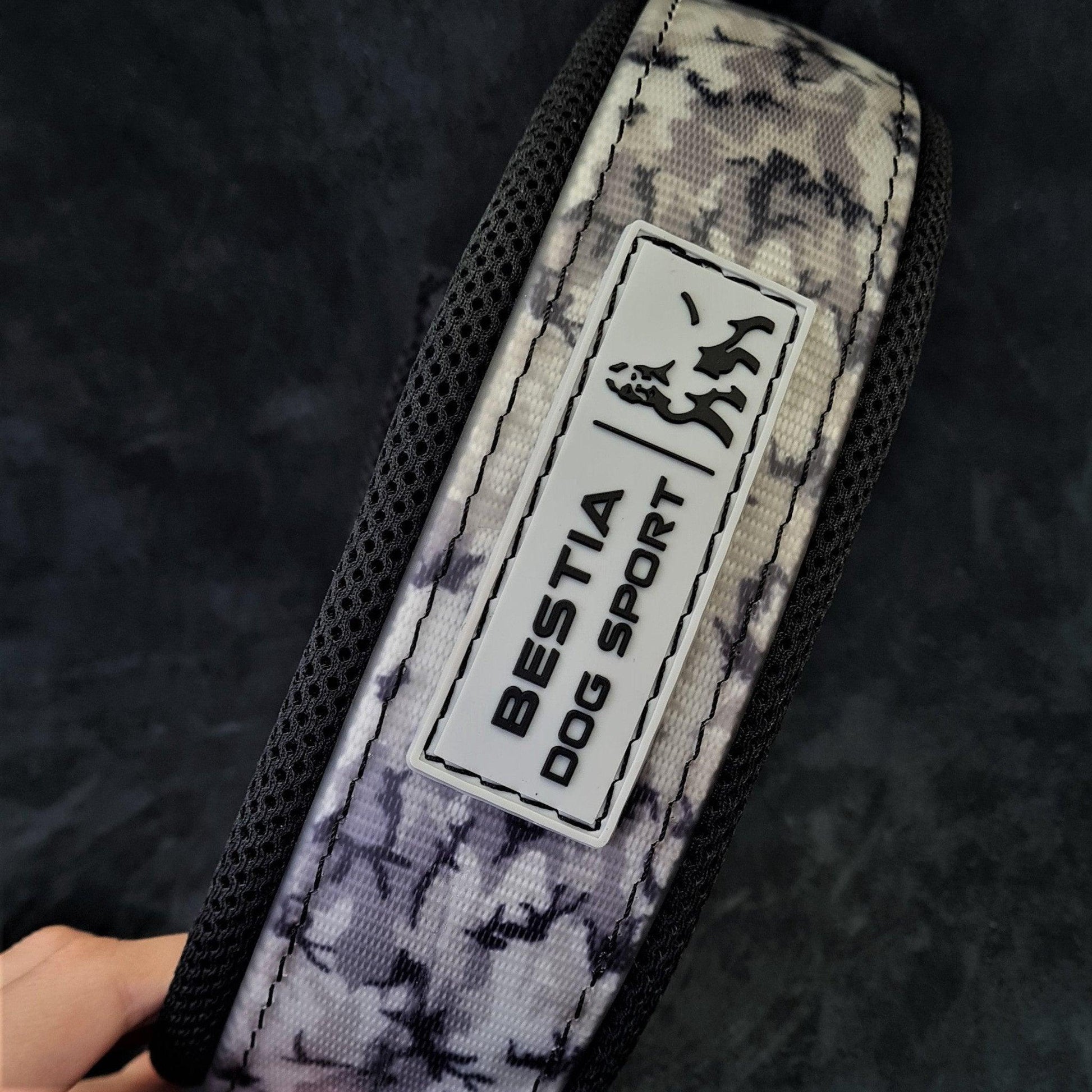BESTIA DOG SPORT COLLAR GREY CAMO for sale - High quality Training gear | Mufaal.com