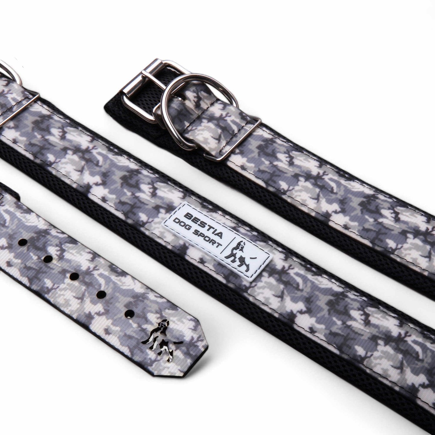 BESTIA DOG SPORT COLLAR GREY CAMO for sale - High quality Training gear | Mufaal.com