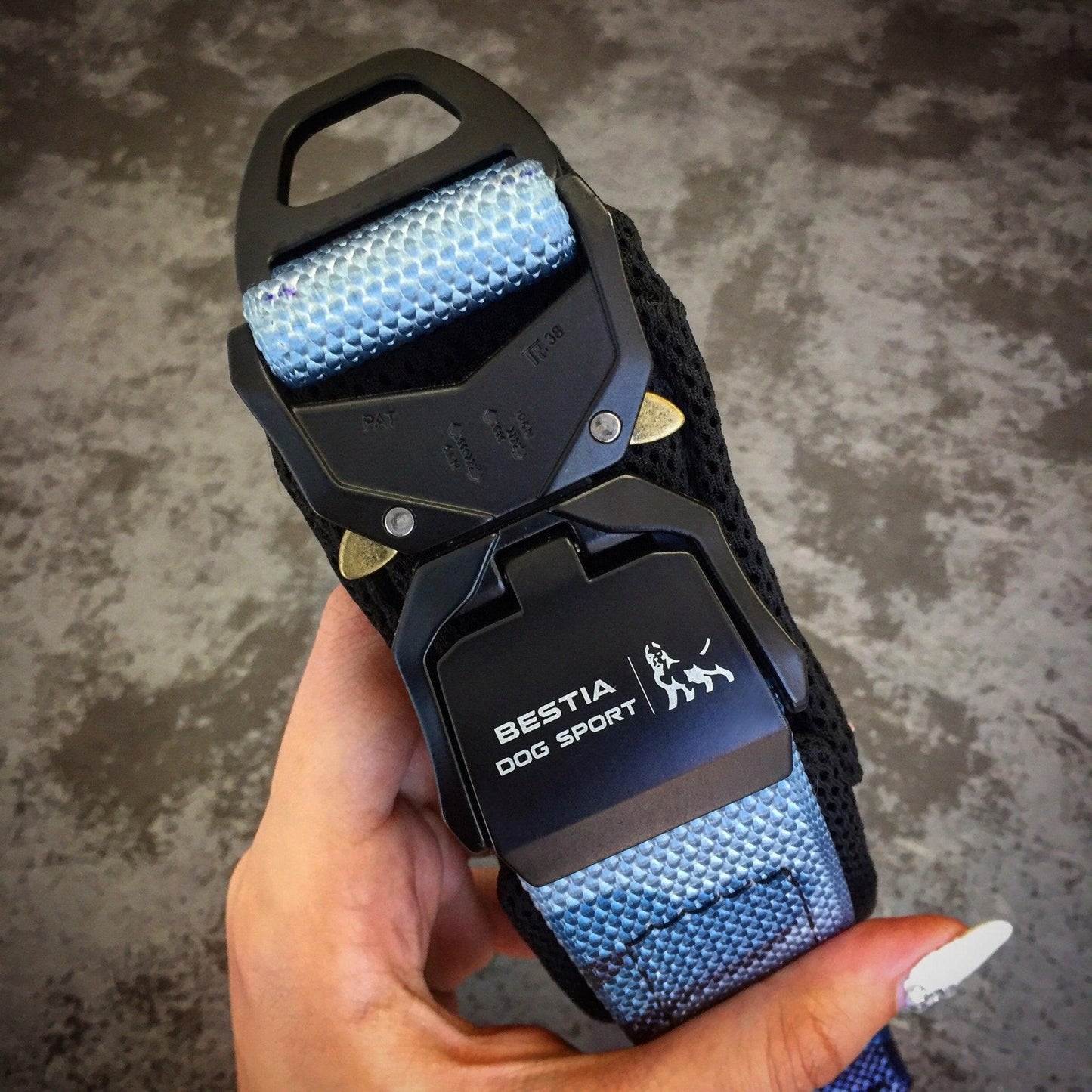 BESTIA DOG SPORT FAST RELEASE COLLAR BLUE for sale - High quality Training gear | Mufaal.com