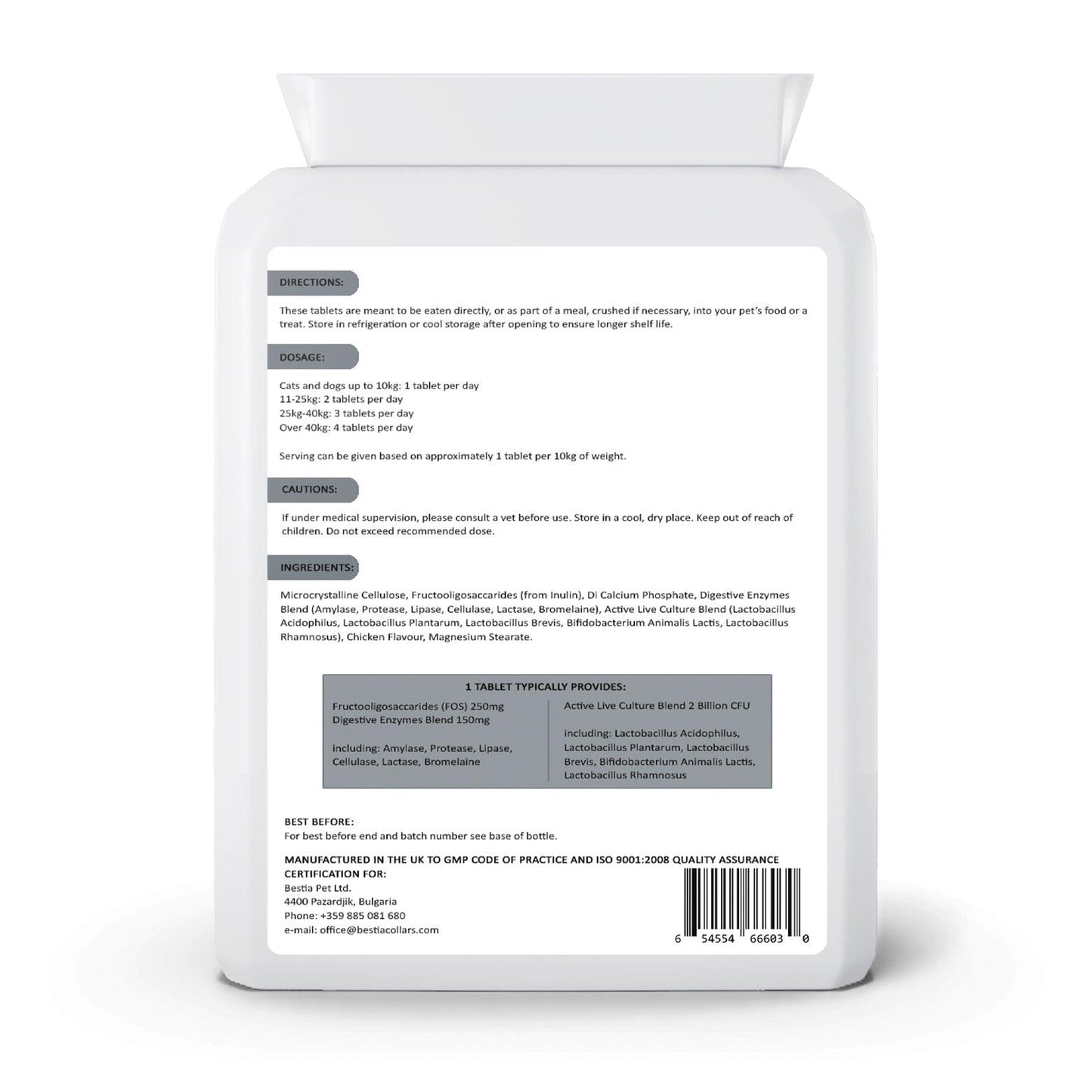 Bestia Dog Sport PRObiotics for sale - High quality Supplements | Mufaal.com