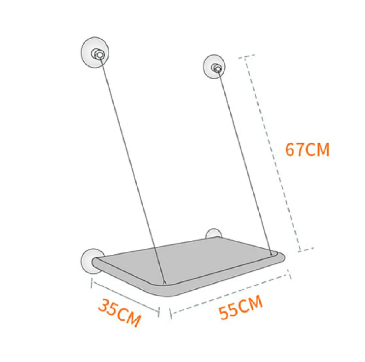 Cat Hammock Bed for Indoor Cats – Soft Hanging Pet Hammock with Adjustable Straps, Washable Space - Saving Cat Bed for Chairs, Crates & Small Pets for sale - High quality | Mufaal.com