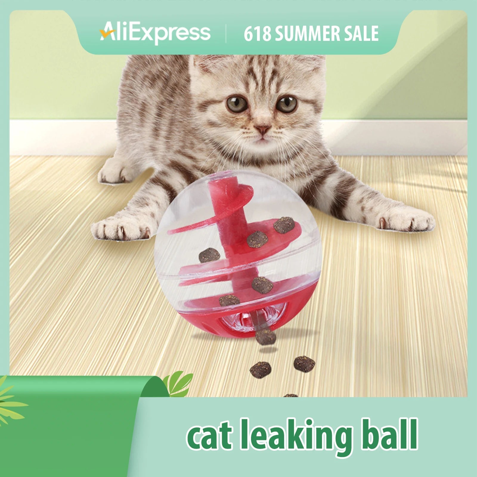 Cat Treat Dispensing Ball – Interactive Slow Feeder Toy for Kittens (Anti - Boredom & Weight Control) for sale - High quality | Mufaal.com