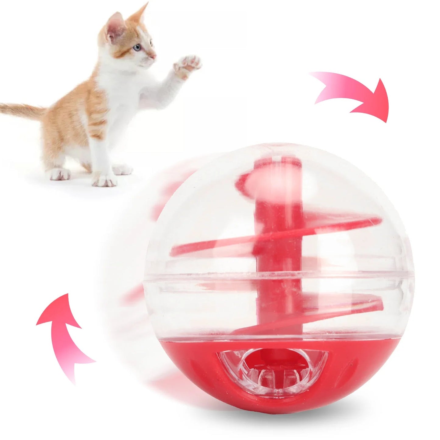Cat Treat Dispensing Ball – Interactive Slow Feeder Toy for Kittens (Anti - Boredom & Weight Control) for sale - High quality | Mufaal.com