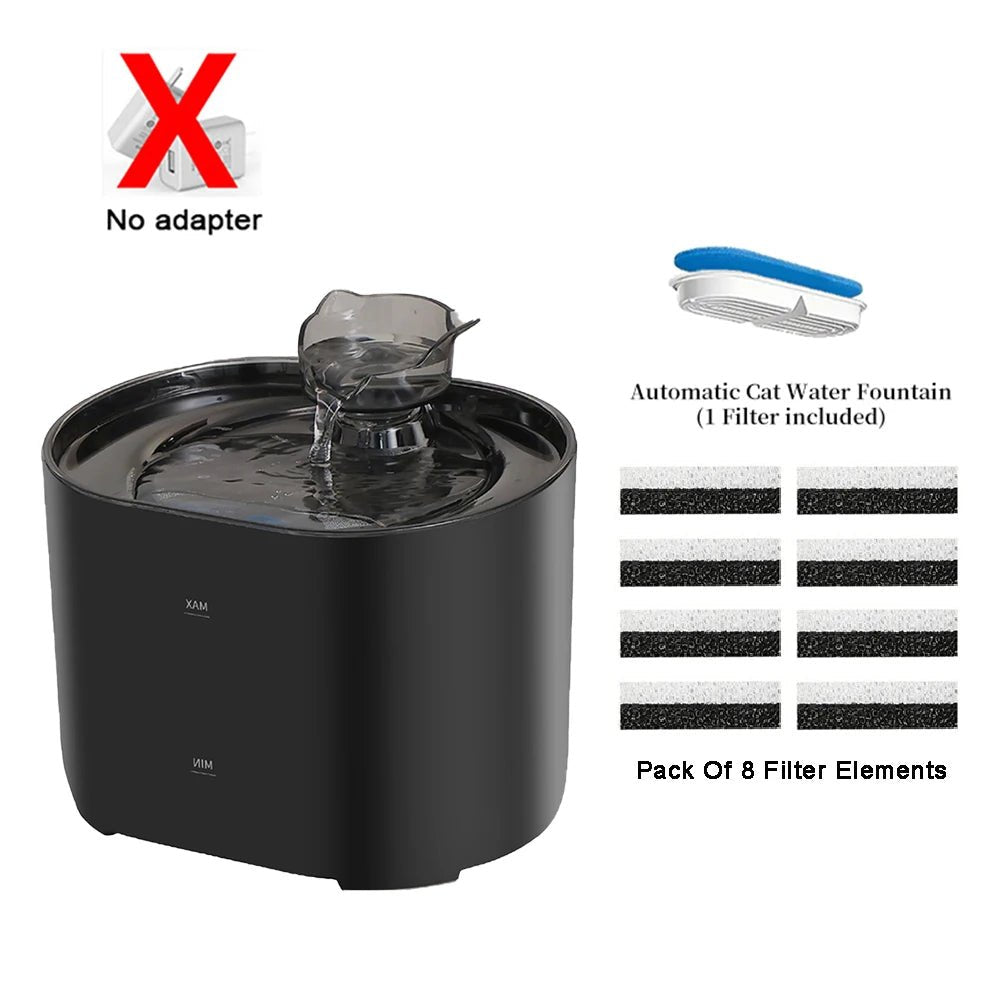 Cat Water Fountain 2.2L – Ultra Silent Automatic Pet Fountain with Triple Filtration System for sale - High quality | Mufaal.com