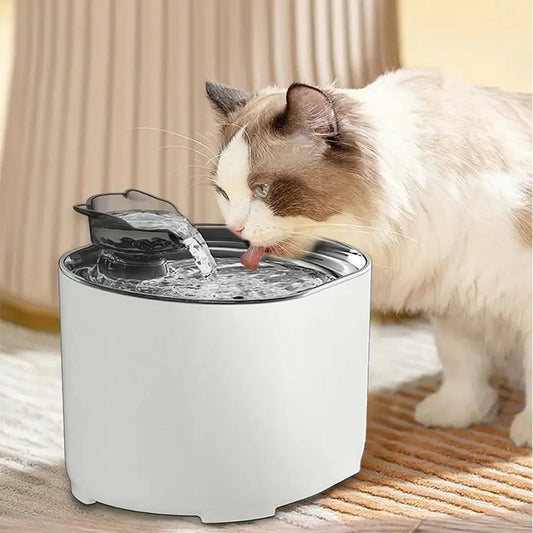 Cat Water Fountain 2.2L – Ultra Silent Automatic Pet Fountain with Triple Filtration System for sale - High quality | Mufaal.com