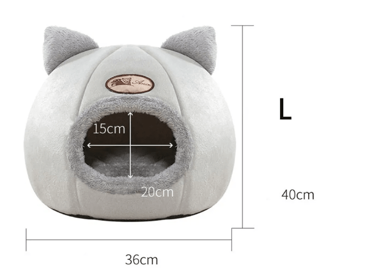 CozyNest Large Winter Cat Sofa Bed – Fully Enclosed Warm Cat House, Plush Insulated Cat Bed, Cozy Pet Sofa for Indoor Cats, Cold - Proof Sleeping Nest for sale - High quality | Mufaal.com