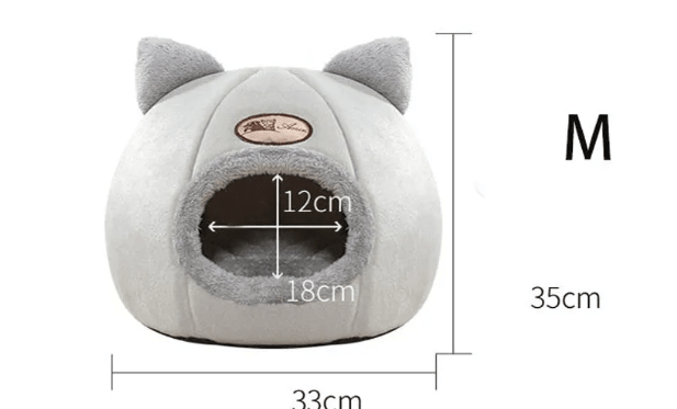 CozyNest Large Winter Cat Sofa Bed – Fully Enclosed Warm Cat House, Plush Insulated Cat Bed, Cozy Pet Sofa for Indoor Cats, Cold - Proof Sleeping Nest for sale - High quality | Mufaal.com