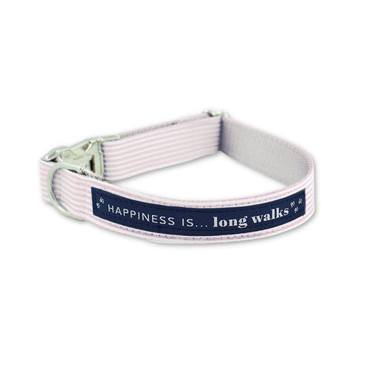 Dog Long Walks Striped Pink Collar for sale - High quality Dog Accessories | Mufaal.com