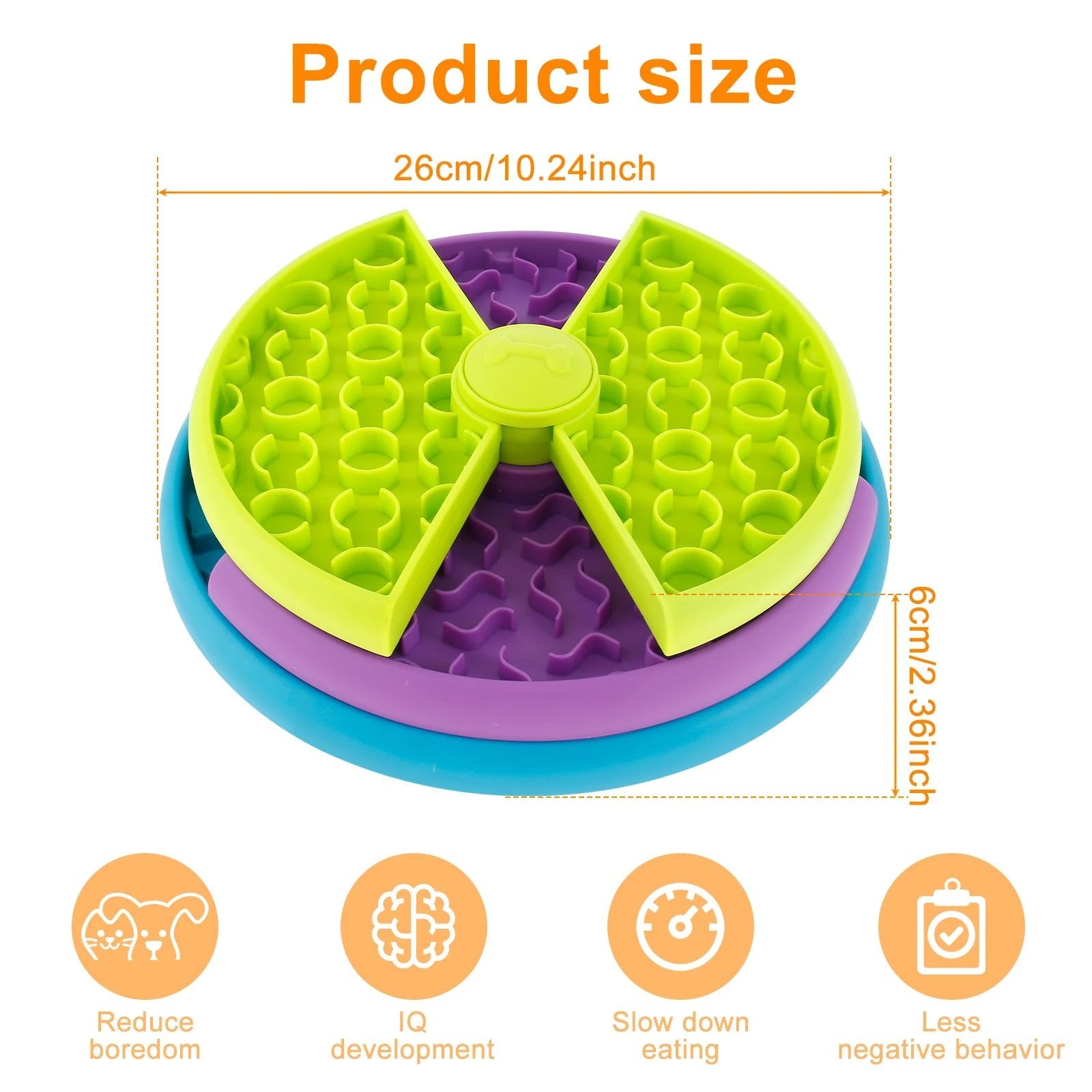 Dog Slow Feeder Bowl – Anti - Choking Puzzle Feeding Bowl for Healthy Digestion (Maze Design) for sale - High quality | Mufaal.com