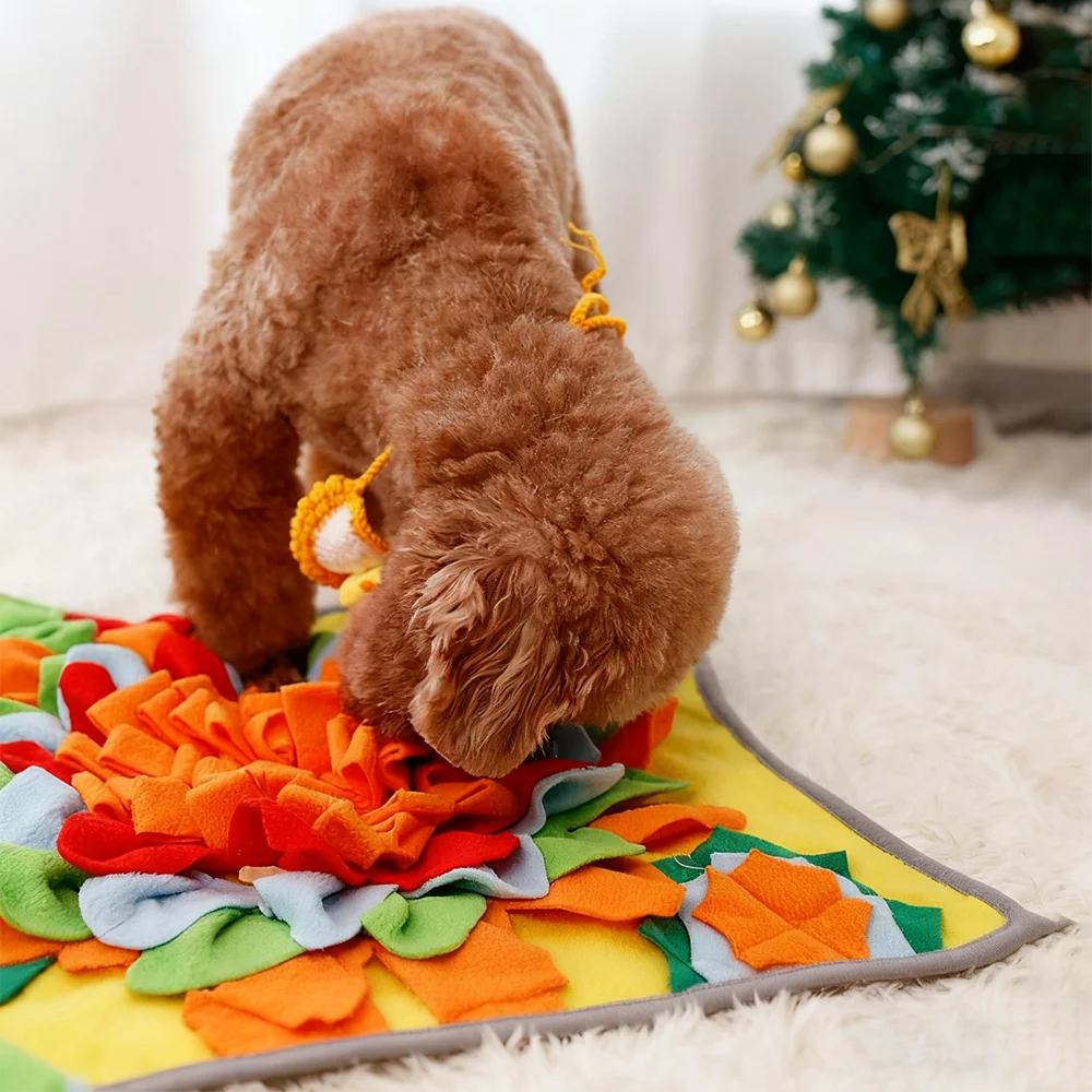Dog Snuffle Mat – Interactive Feeding Puzzle for Mental Stimulation, Slow Eating & Anxiety Relief for sale - High quality | Mufaal.com