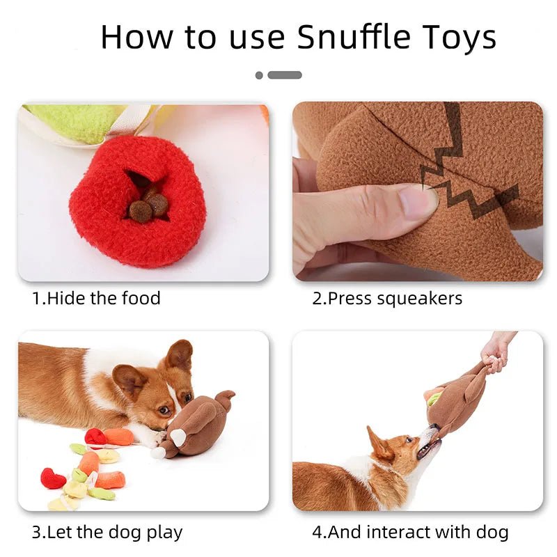 Dog Snuffle Toy – Interactive Treat Puzzle for Mental Stimulation & Anxiety Relief for sale - High quality | Mufaal.com