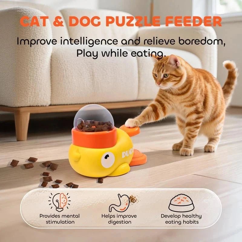 Duck Treat Dispenser Toy for Dogs & Cats – Interactive Puzzle Feeder for Training, Slow Feeding & Mental Stimulation for sale - High quality | Mufaal.com