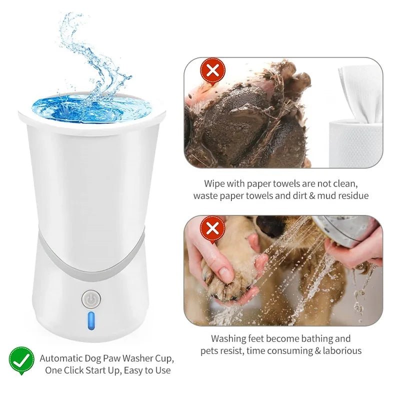 Electric Dog Paw Cleaner – Automatic Pet Paw Washer Cup (USB Rechargeable) for sale - High quality | Mufaal.com
