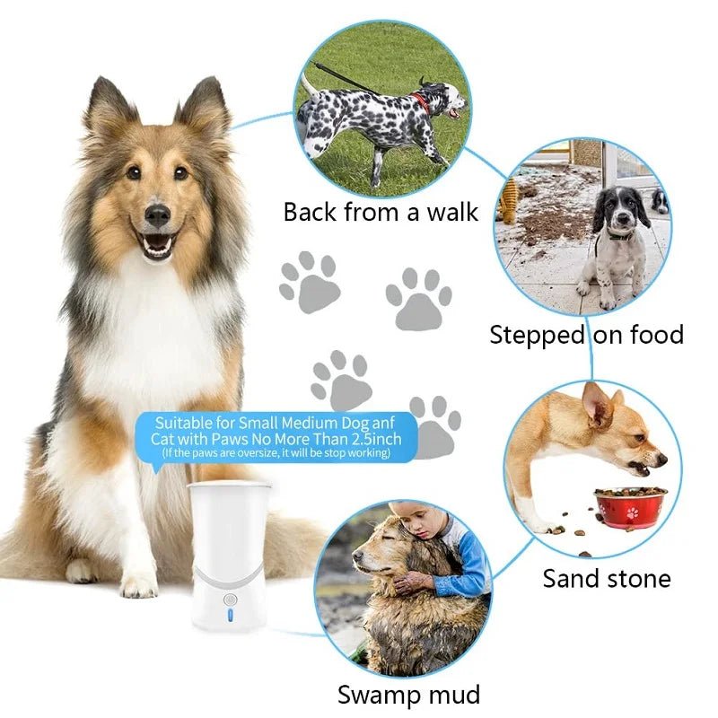 Electric Dog Paw Cleaner – Automatic Pet Paw Washer Cup (USB Rechargeable) for sale - High quality | Mufaal.com