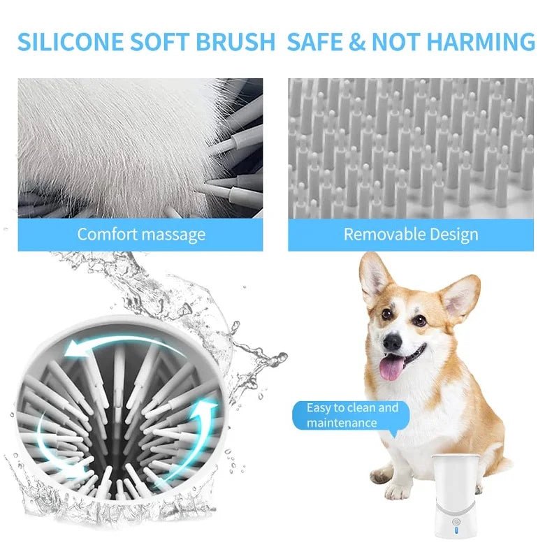 Electric Dog Paw Cleaner – Automatic Pet Paw Washer Cup (USB Rechargeable) for sale - High quality | Mufaal.com