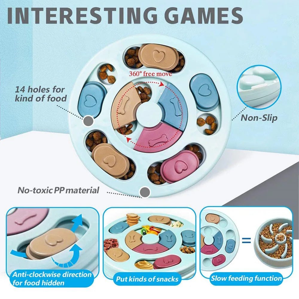Interactive Dog Puzzle Toy – Slow Feeder Training Game for Mental Stimulation, IQ Development & Anti - Boredom for sale - High quality | Mufaal.com