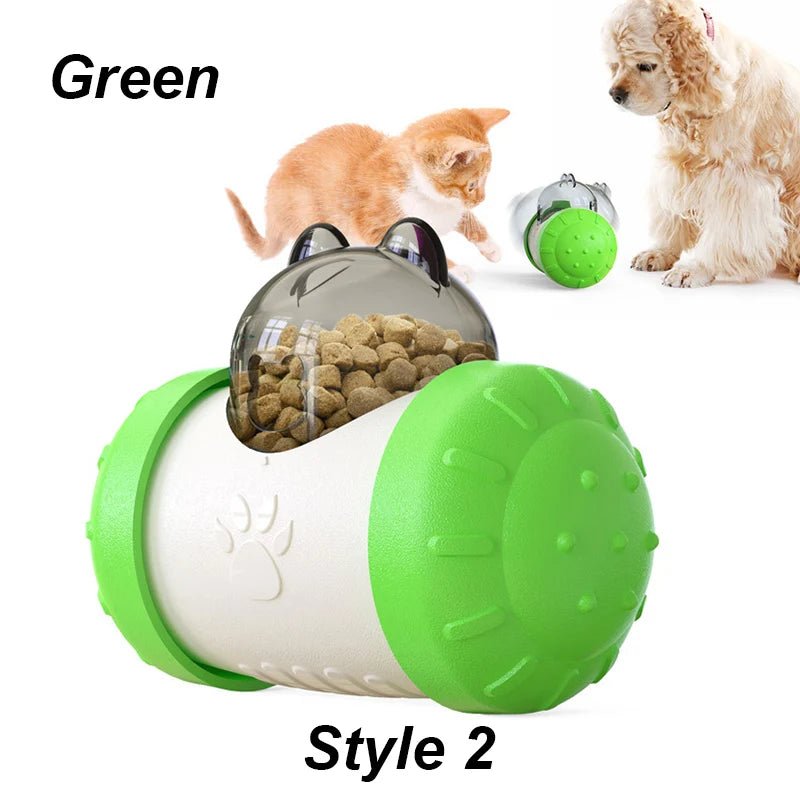Interactive Dog Puzzle Toy – Treat Dispensing Tumbler Slow Feeder for Dogs & Cats (IQ Training Toy) for sale - High quality | Mufaal.com