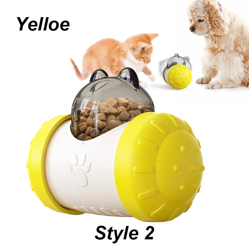 Interactive Dog Puzzle Toy – Treat Dispensing Tumbler Slow Feeder for Dogs & Cats (IQ Training Toy) for sale - High quality | Mufaal.com