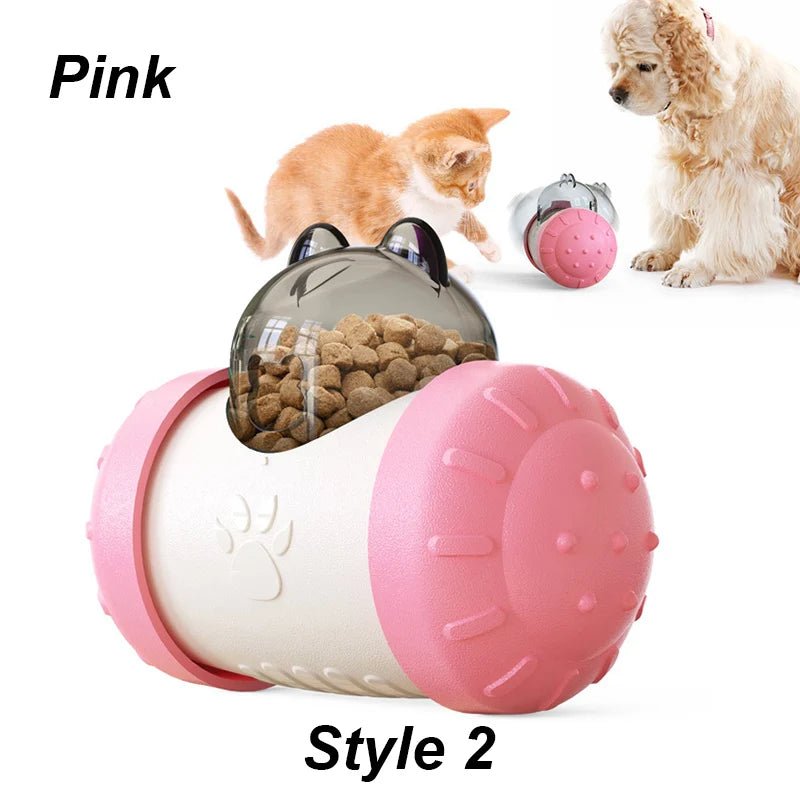 Interactive Dog Puzzle Toy – Treat Dispensing Tumbler Slow Feeder for Dogs & Cats (IQ Training Toy) for sale - High quality | Mufaal.com