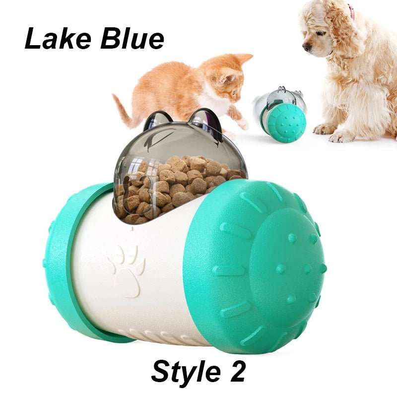 Interactive Dog Puzzle Toy – Treat Dispensing Tumbler Slow Feeder for Dogs & Cats (IQ Training Toy) for sale - High quality | Mufaal.com
