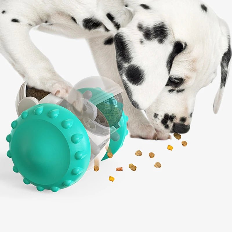 Interactive Dog Puzzle Toy – Treat Dispensing Tumbler Slow Feeder for Dogs & Cats (IQ Training Toy) for sale - High quality | Mufaal.com