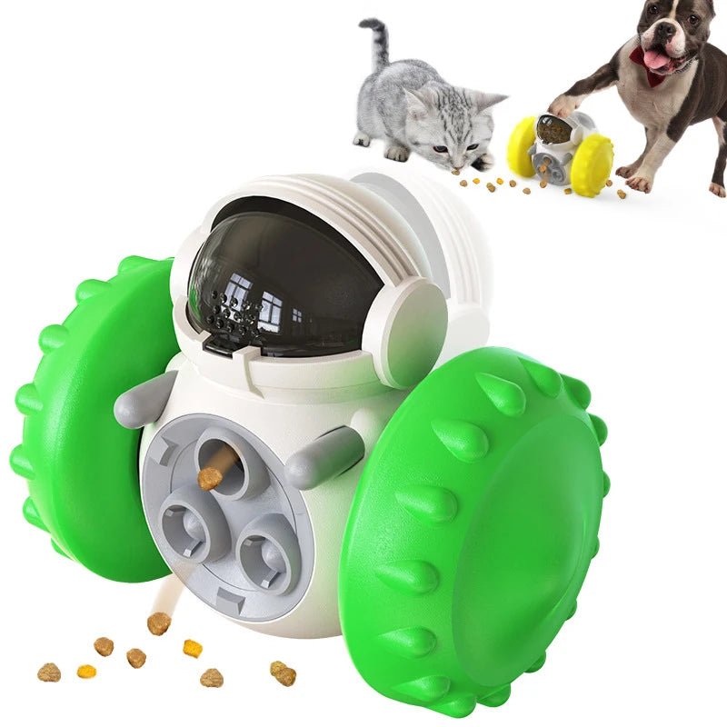 Interactive Dog Puzzle Toy – Treat Dispensing Tumbler Slow Feeder for Dogs & Cats (IQ Training Toy) for sale - High quality | Mufaal.com