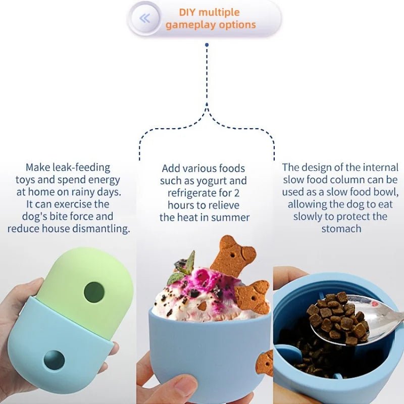 Interactive Dog Treat Ball – Silicone Slow Feeder Toy for Mental Stimulation & Healthy Digestion for sale - High quality | Mufaal.com