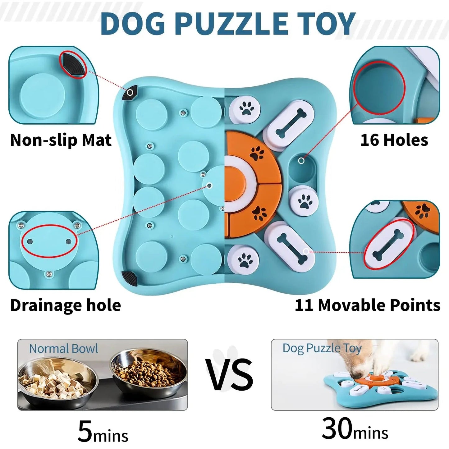 Interactive Dog Treat Dispenser Toy – Adjustable Slow Feeder Ball for Mental Stimulation & Anti - Boredom for sale - High quality | Mufaal.com