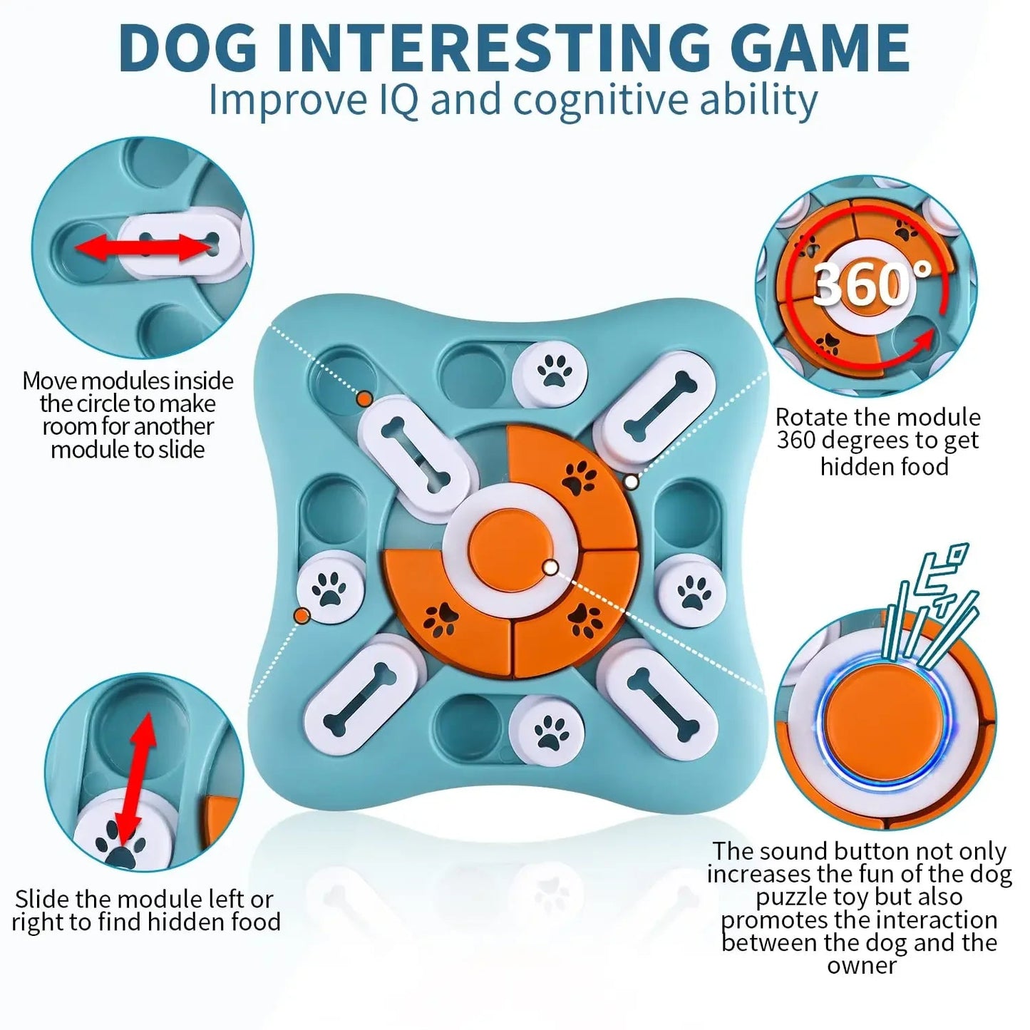 Interactive Dog Treat Dispenser Toy – Adjustable Slow Feeder Ball for Mental Stimulation & Anti - Boredom for sale - High quality | Mufaal.com