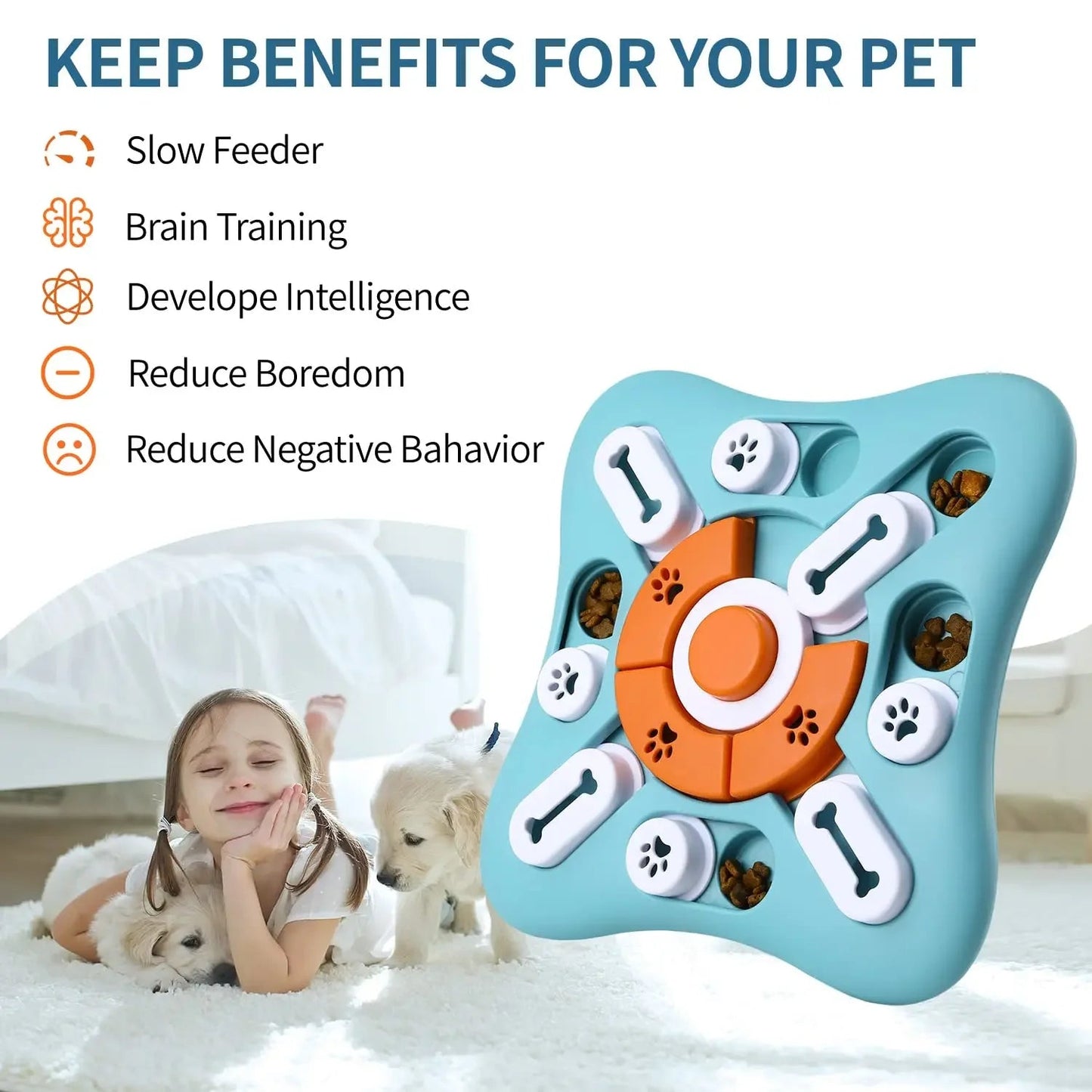 Interactive Dog Treat Dispenser Toy – Adjustable Slow Feeder Ball for Mental Stimulation & Anti - Boredom for sale - High quality | Mufaal.com