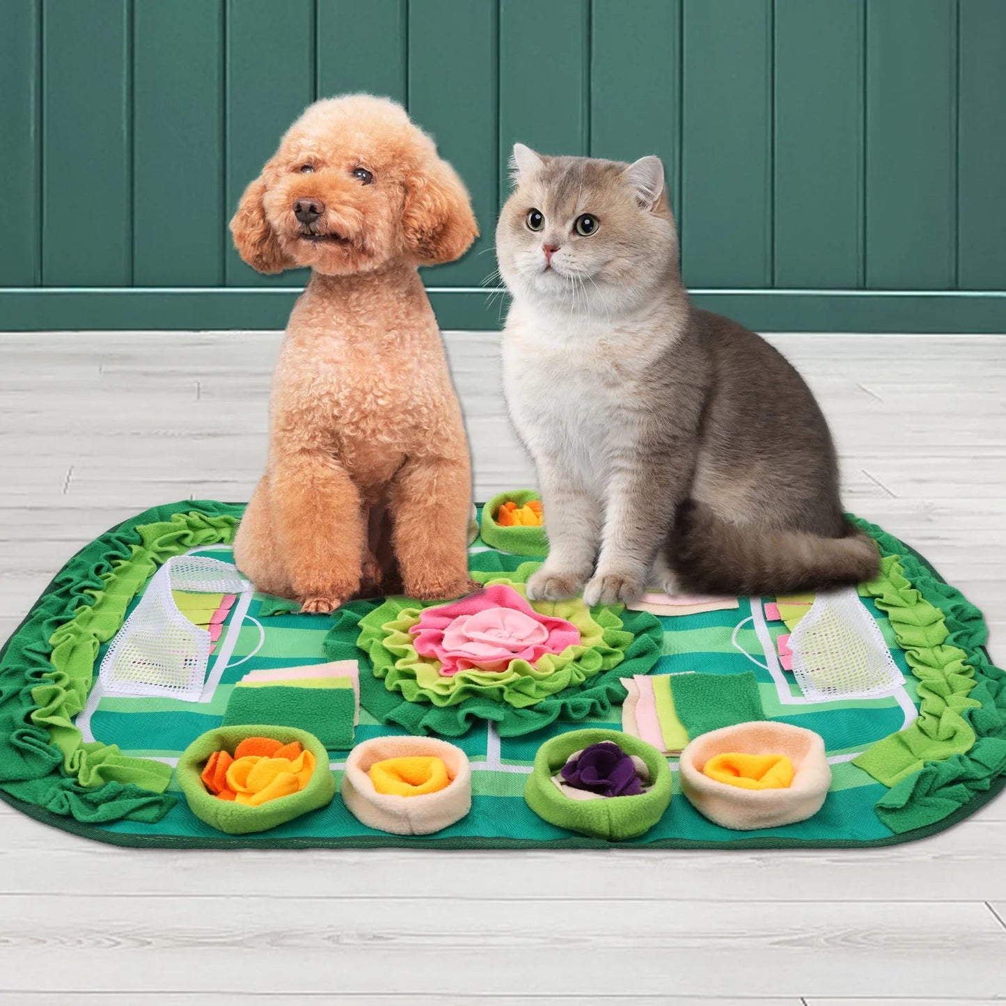 Large Dog Snuffle Mat – Interactive Feeding Puzzle for Mental Stimulation & Slow Eating (77x50cm) for sale - High quality | Mufaal.com