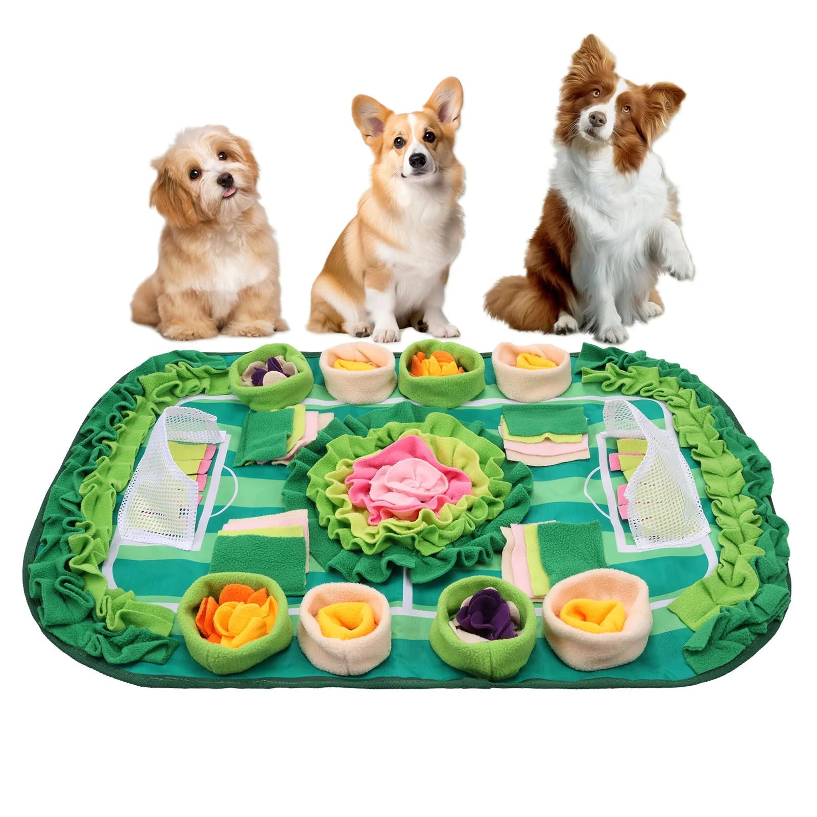 Large Dog Snuffle Mat – Interactive Feeding Puzzle for Mental Stimulation & Slow Eating (77x50cm) for sale - High quality | Mufaal.com