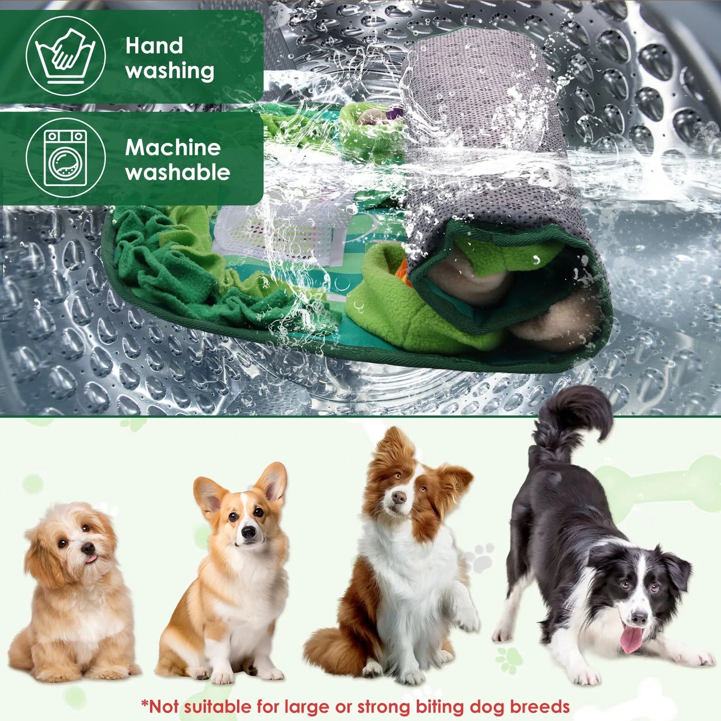 Large Dog Snuffle Mat – Interactive Feeding Puzzle for Mental Stimulation & Slow Eating (77x50cm) for sale - High quality | Mufaal.com