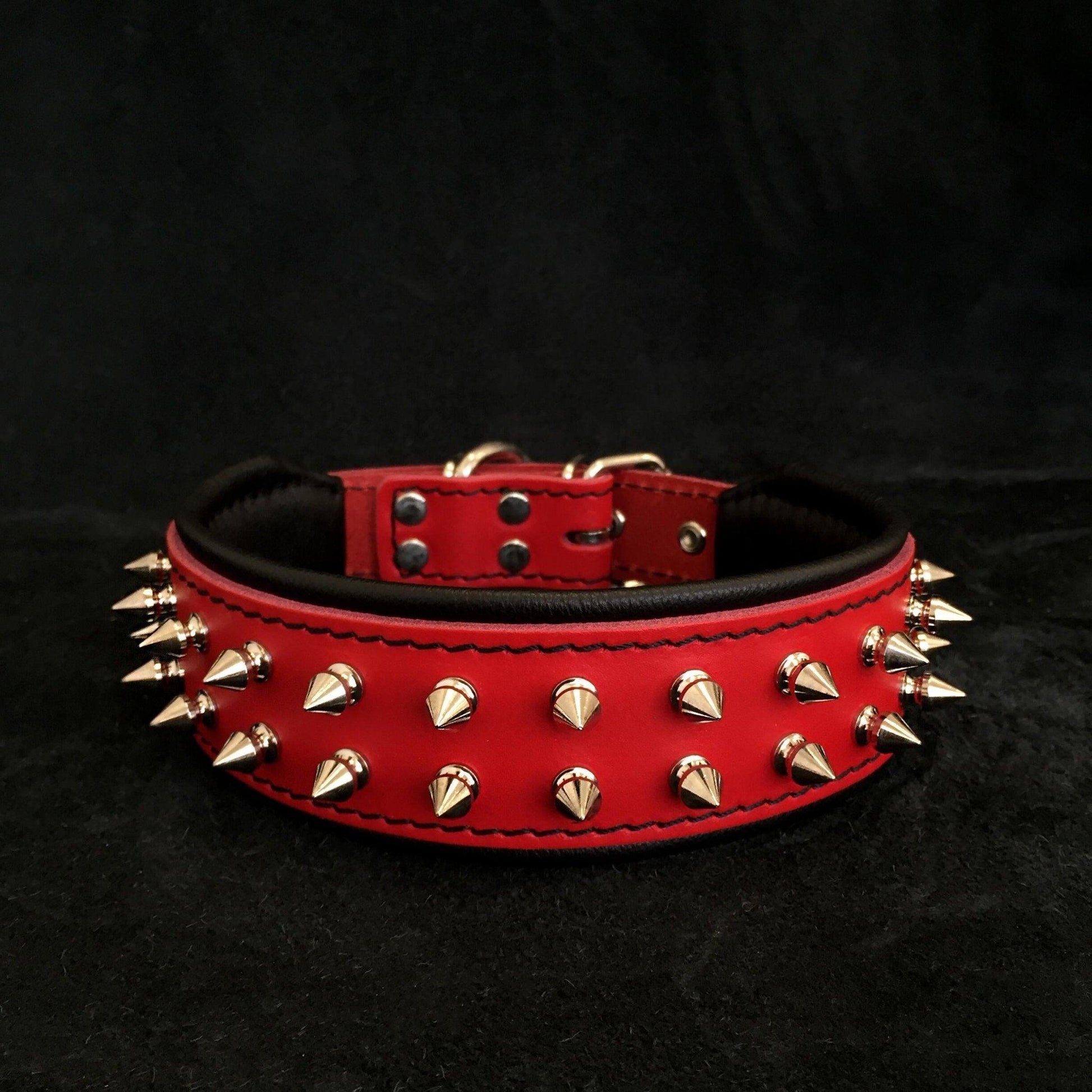 Red "Frenchie" collar for sale - High quality Collars | Mufaal.com