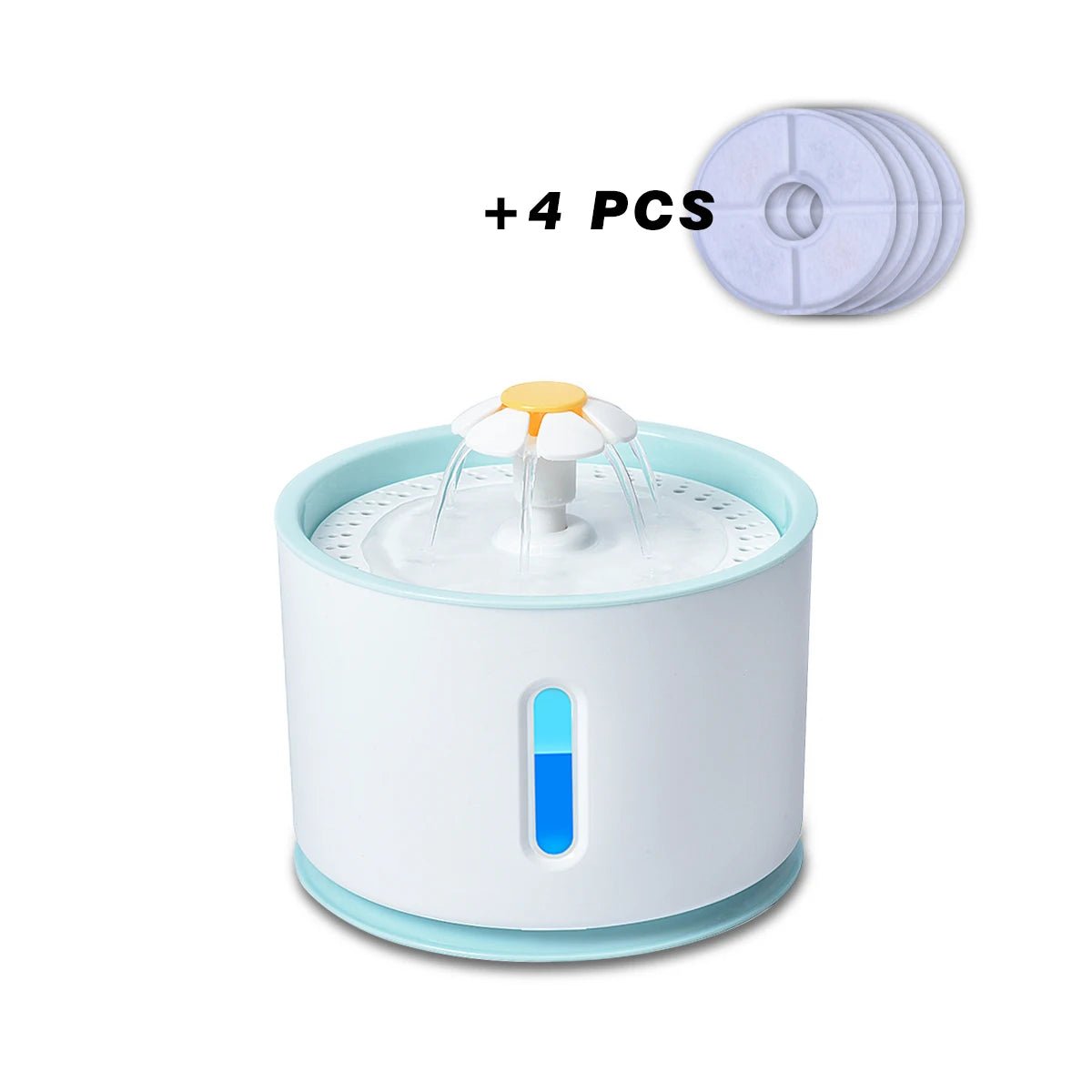 Stainless Steel Cat Water Fountain with LED – Ultra Quiet Automatic Pet Fountain with 360° Flow & Filtration System for sale - High quality | Mufaal.com