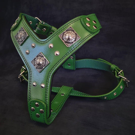 The "Eros" harness GREEN for sale - High quality Harnesses | Mufaal.com